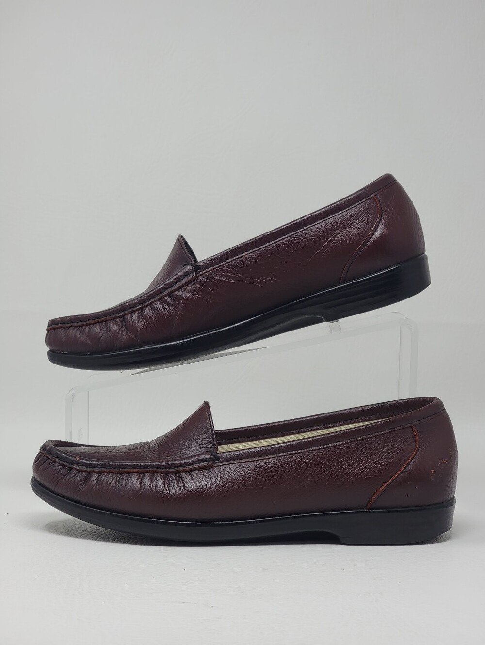 SAS Leather Loafers Comfort Shoes Women US Size 8 M Made In USA Pre-owned - Picture 3 of 11